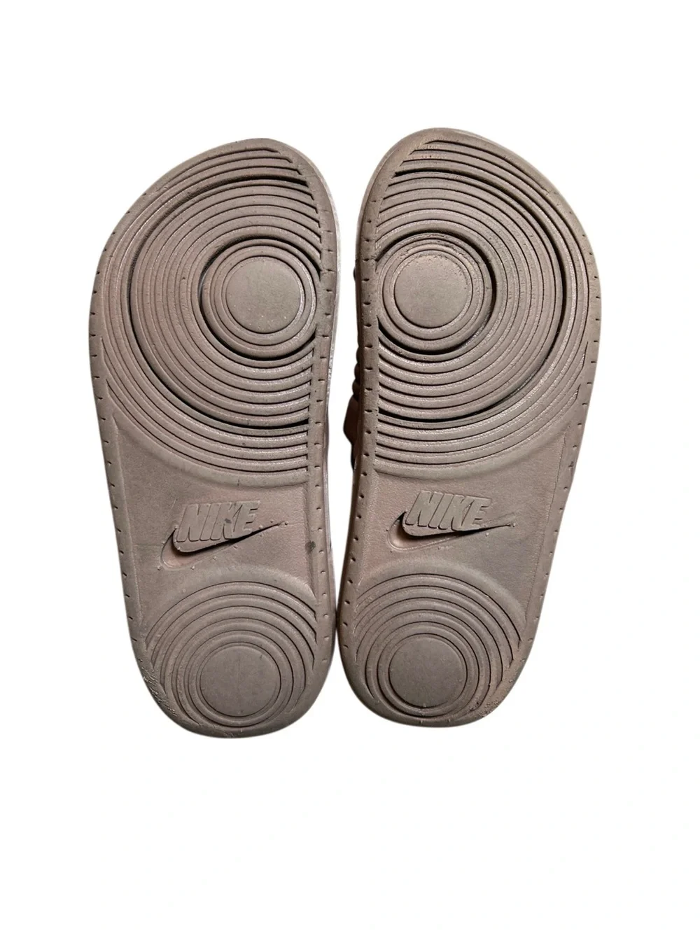 Nike Offcourt Duo Padded Ribbed Slide Sandals Mauve Brown Earth Tone Women's